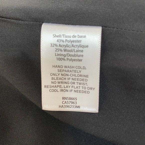 HALOGEN  | Red Plaid Wool Midi Pencil Skirt Sz 12 - Picture 9 of 9